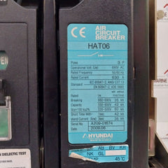 Hyundai Hat06 Air Circuit Breaker 690V Ac