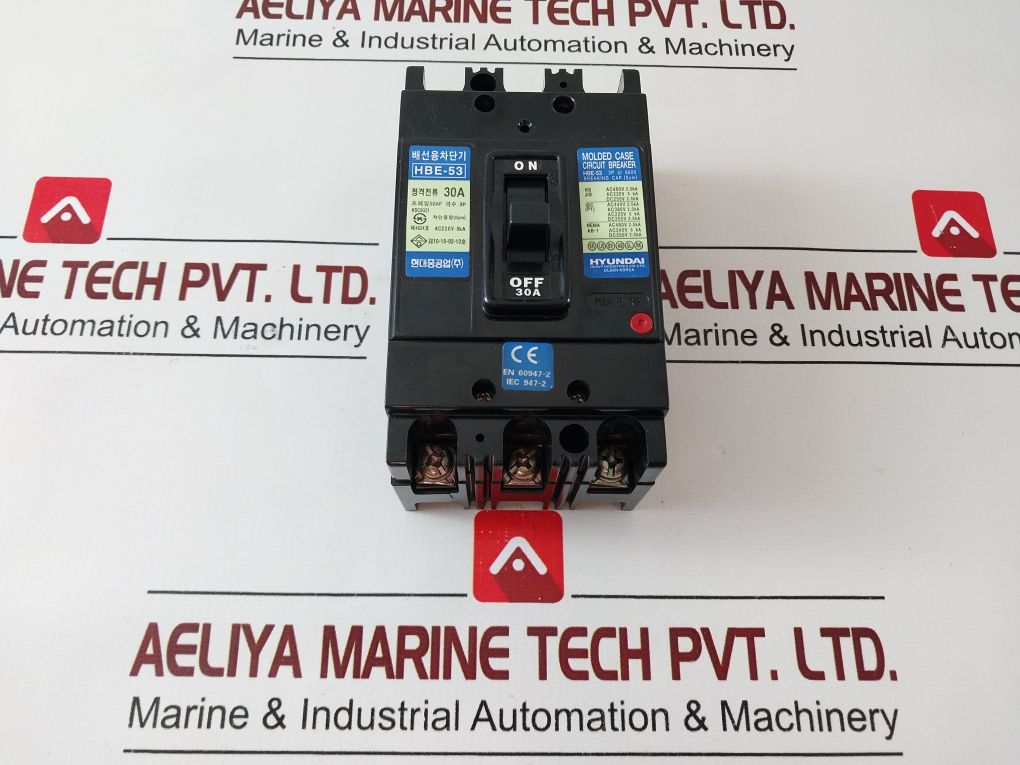 Hyundai Hbe-53 Molded Case Circuit Breaker