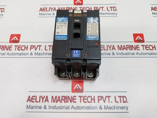 Hyundai Hbh-103 Molded Case Circuit Breaker 100Af 3P