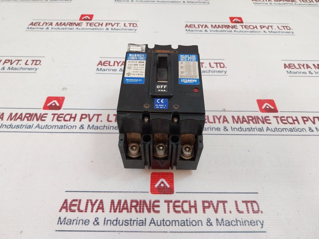 Hyundai Hbh-103 Molded Case Circuit Breaker Ac440V 