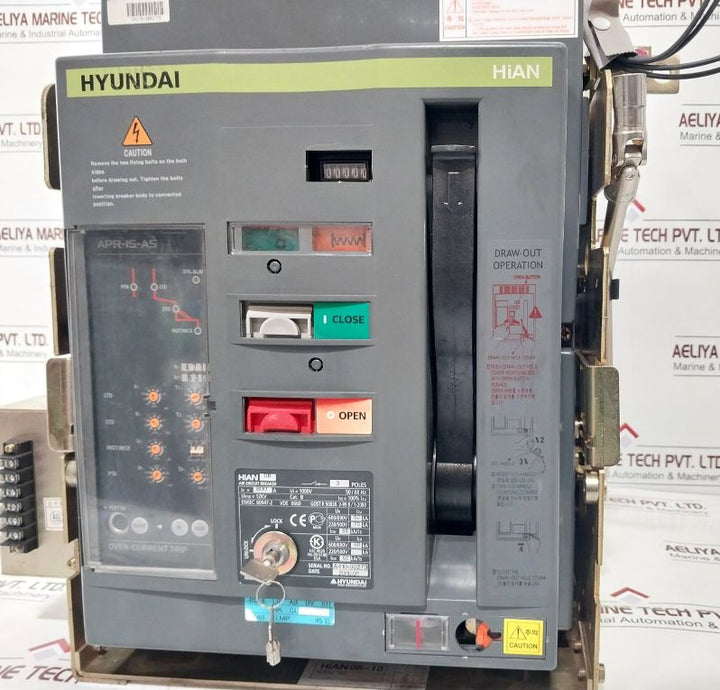 Hyundai Hian 08 Air Circuit Breaker 3 Poles 800A 1000V 50/60Hz