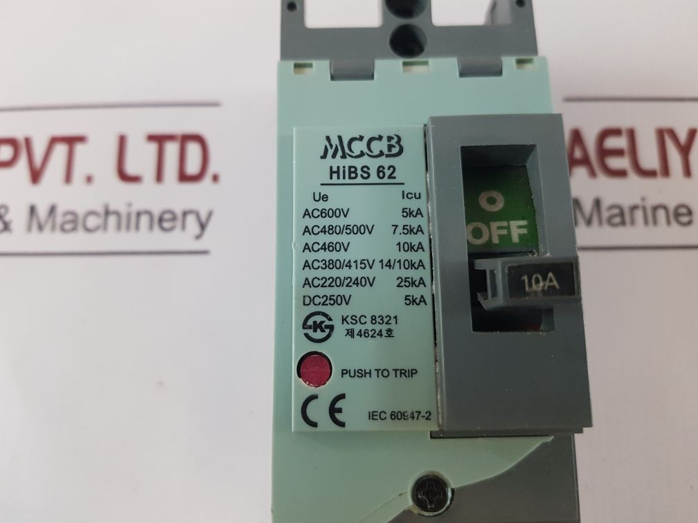 Hyundai Hibs 62 Mccb Molded Case Circuit Breaker
