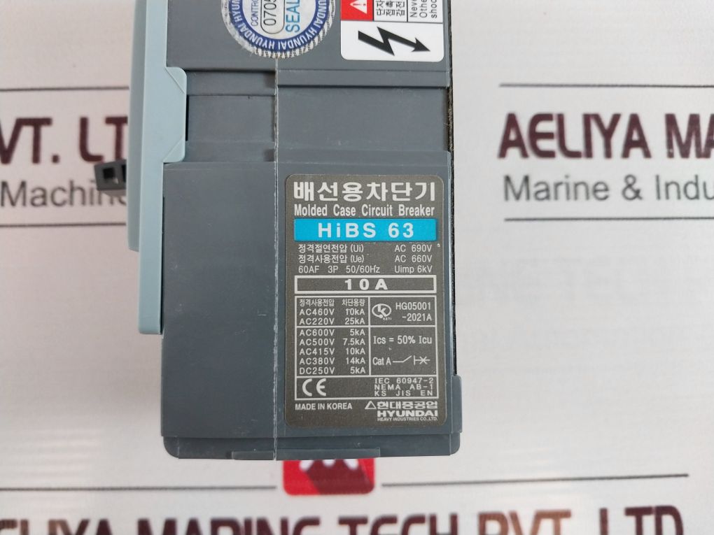 Hyundai Hibs 63 Molded Case Circuit Breaker