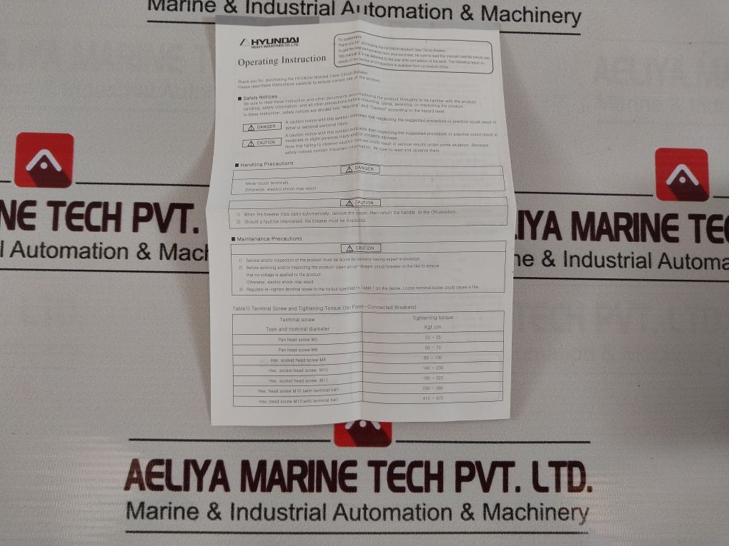 Hyundai Hibs 63 Molded Case Circuit Breaker