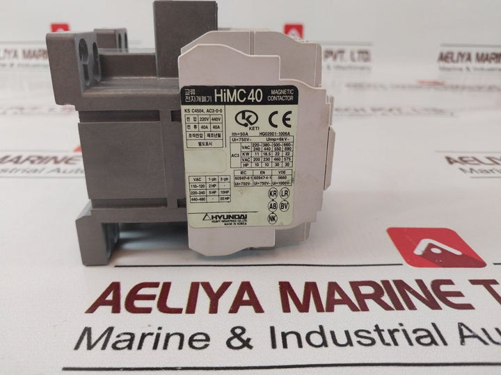 Hyundai Himc 40 Magnetic Contactor