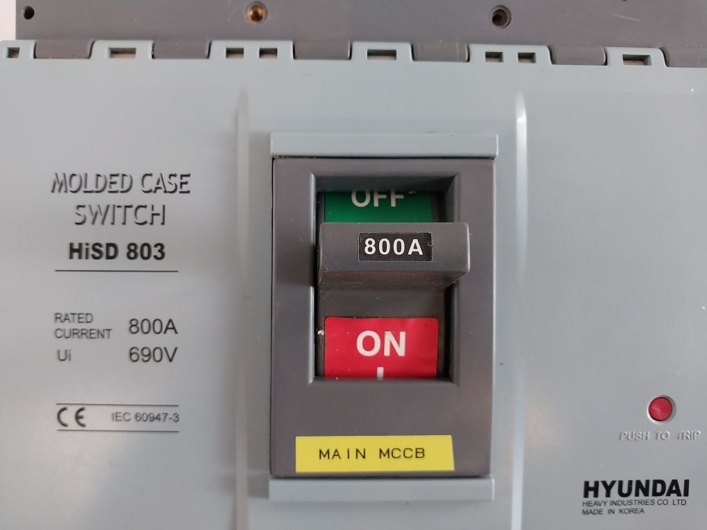 Hyundai Hisd 803 Molded Case Circuit Breaker