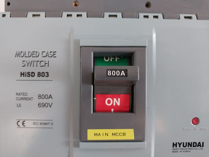 Hyundai Hisd 803 Molded Case Circuit Breaker