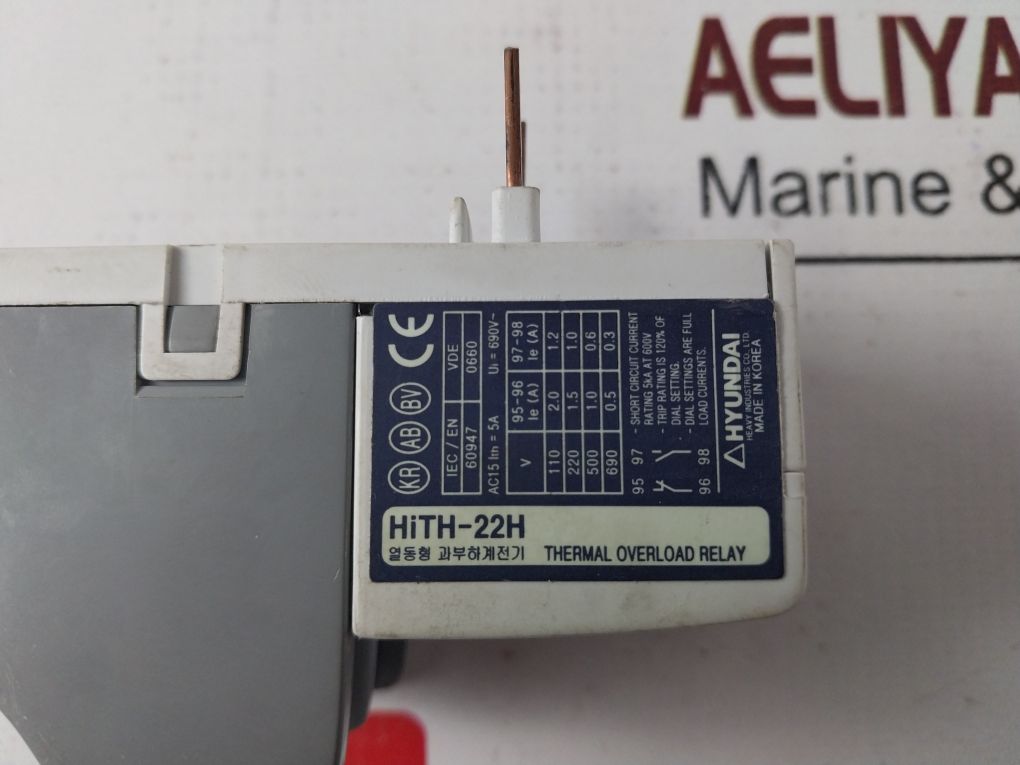 Hyundai Hith-22H Thermal Overload Relay