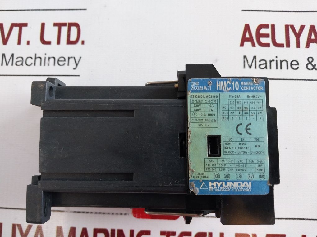 Hyundai Hmc10 G10 Magnetic Contactor
