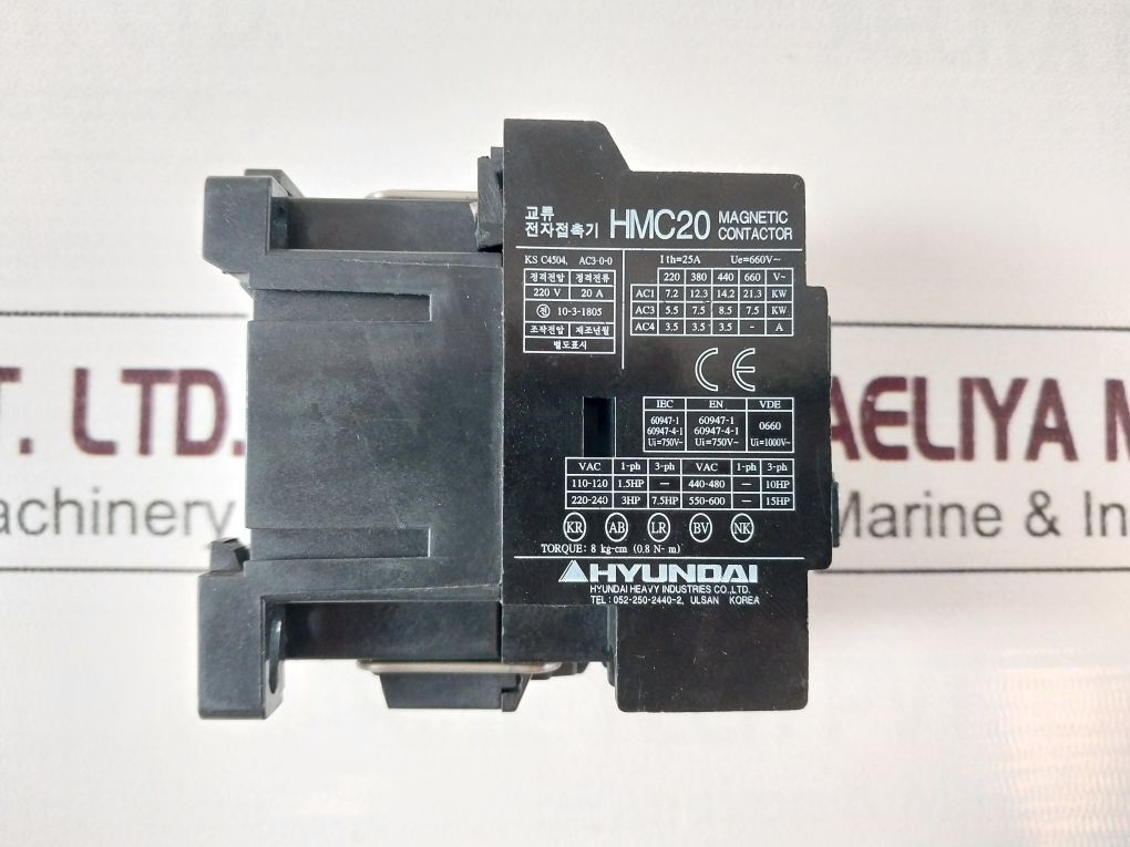 Hyundai Hmc 20 W11 Magnetic Contactor