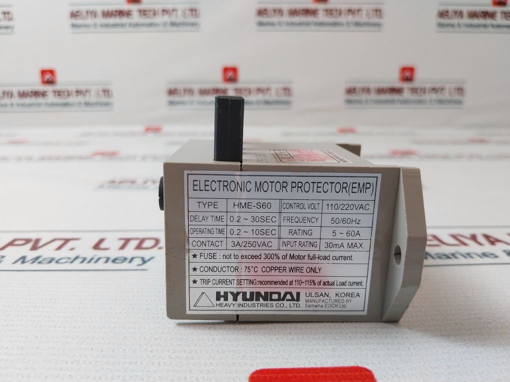 Hyundai Hme-s60 Electronic Motor Protector 50/60Hz