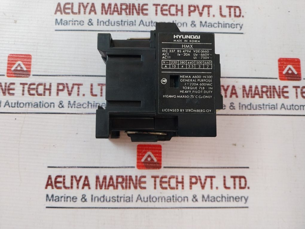 Hyundai Hmx 31 Aux. Contact Relay Block 20A 660V Ac