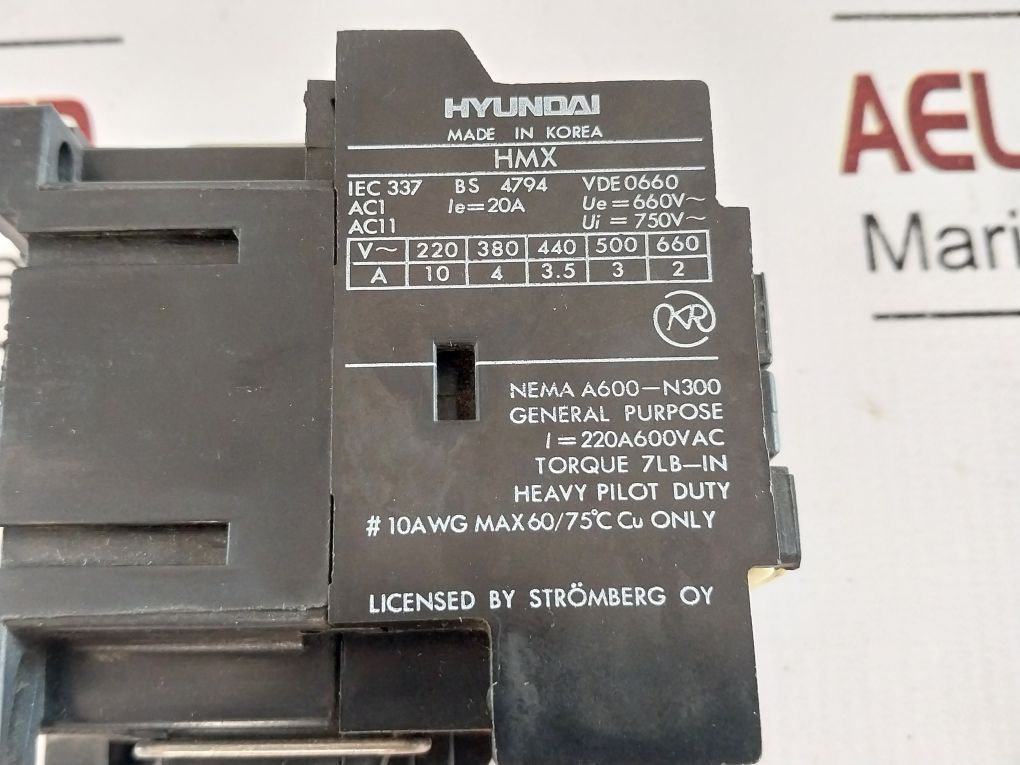 Hyundai Hmx 31 Control Relay
