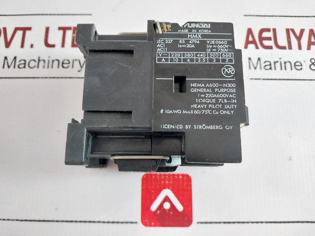 Hyundai Hmx 31 Contactor 200V 50Hz 200…220V 60Hz