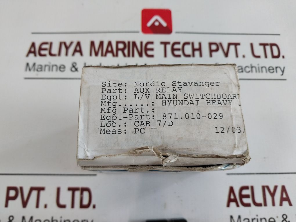 Hyundai Hmx 40 Control Relay 230V 60Hz