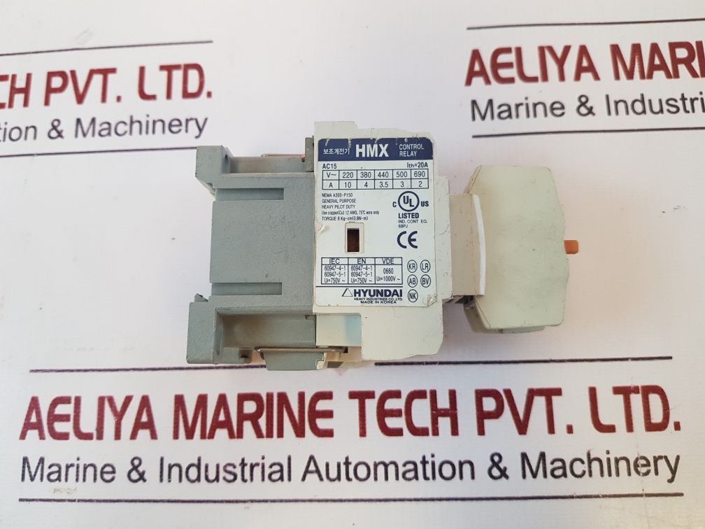 Hyundai Hmx Control Relay With Hiab 11 Aux.Contact Block