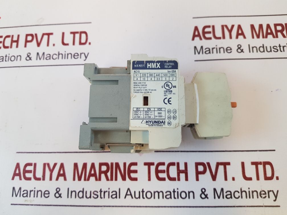 Hyundai Hmx Control Relay With Hiab 11 Aux.Contact Block