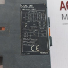 Hyundai Umc 25 Magnetic Contactor