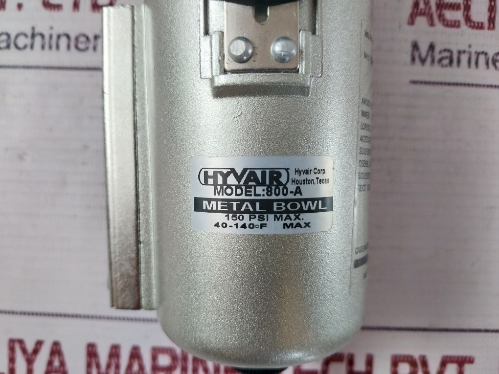 Hyvair 800-a Auto Drain Unit Filter 150 Psi Max