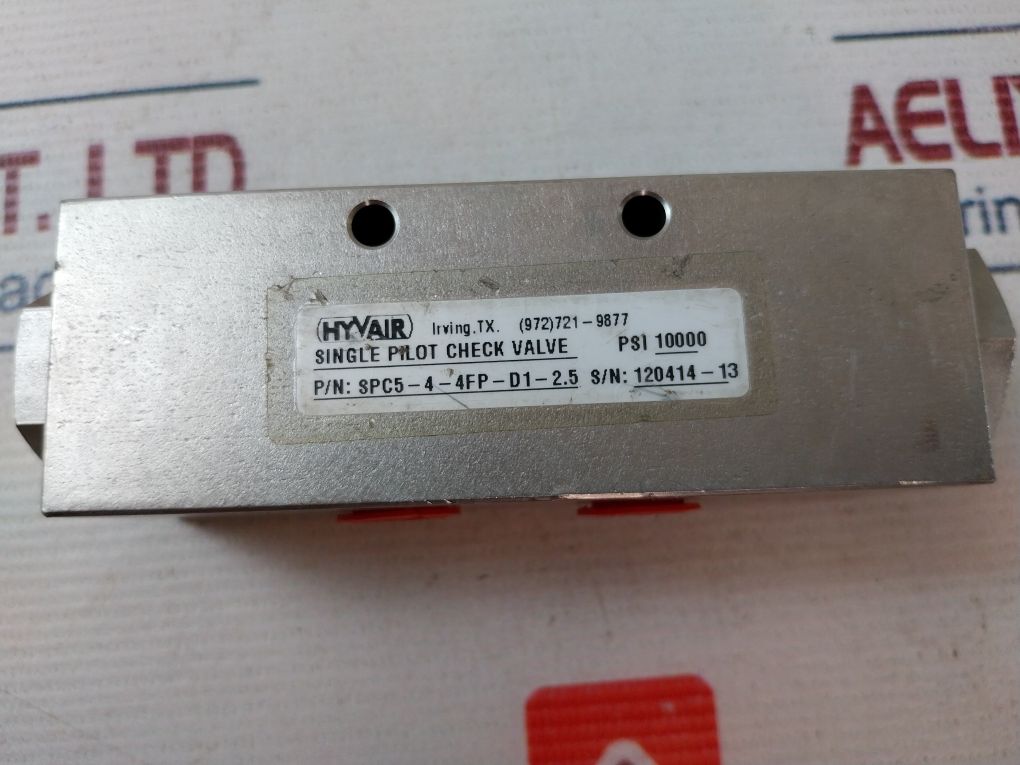 Hyvair Spc5-4-4Fp-d1-2.5 Single Pilot Check Valve
