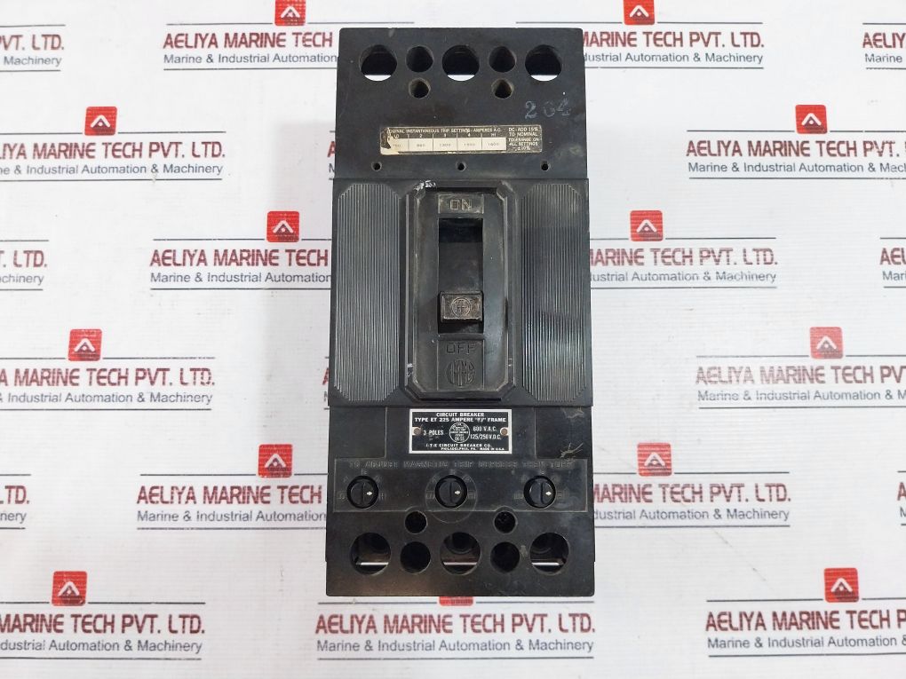 I-t-e Et 225 Circuit Breaker 3-poles 225Amp