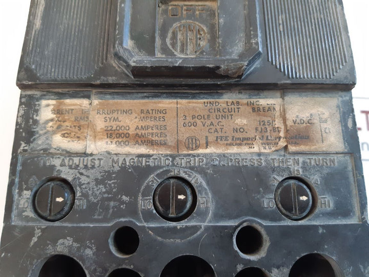Ite Fj3-b125 Circuit Breaker