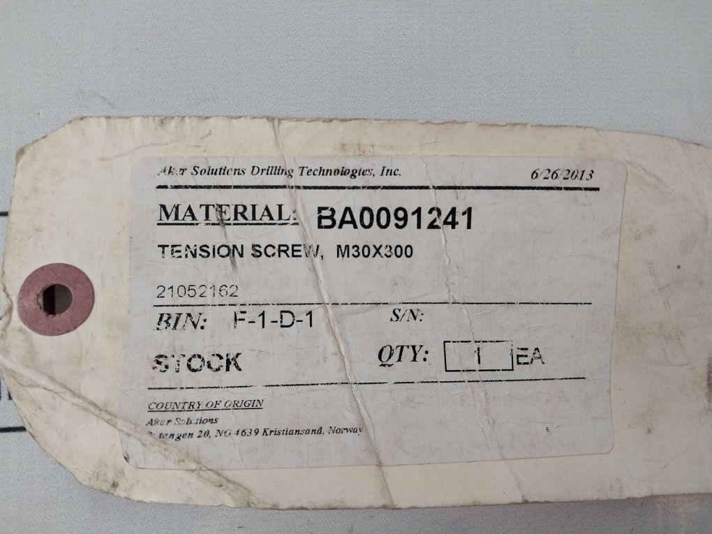 Aker Ba0091241 Tension Screw 