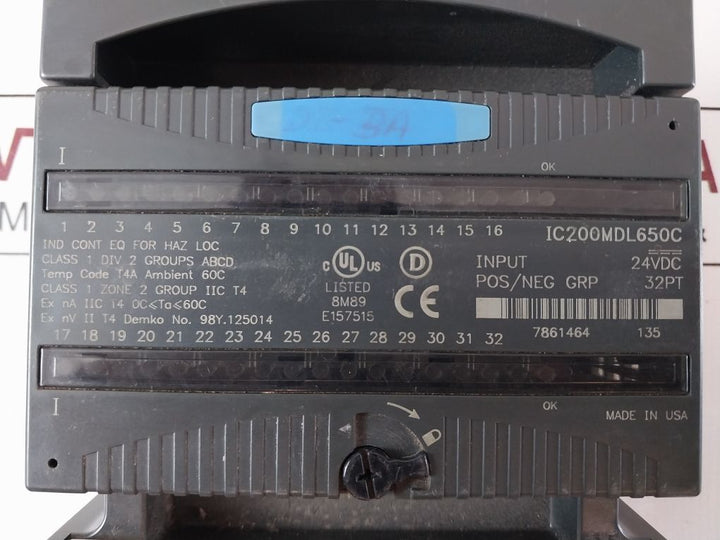 Ge Fanuc Ic200Mdl650C Input Module