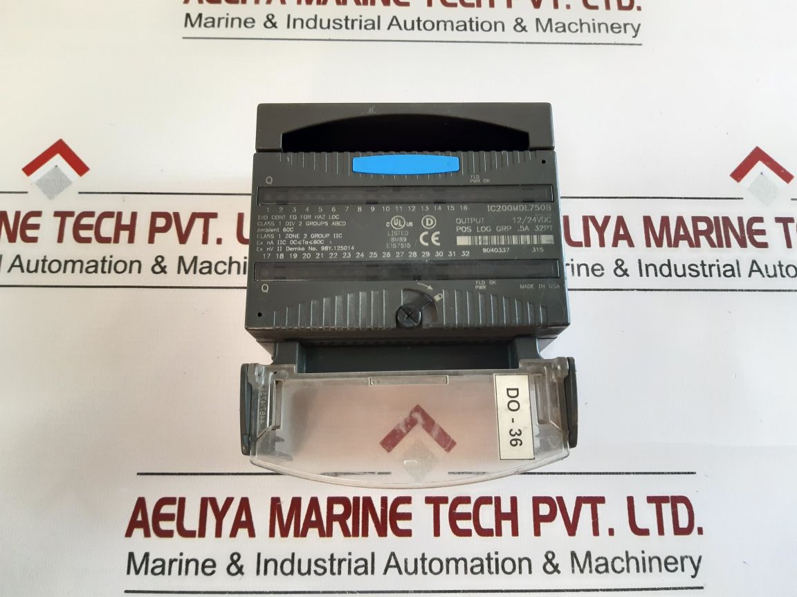 Ge Ic200Mdl750B Digital Output Module 12/24Vdc With Do-36