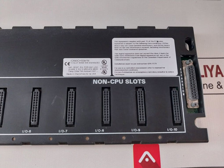 Ge Fanuc Ic693Chs391M 10 Slot Base Emi Enhanced 