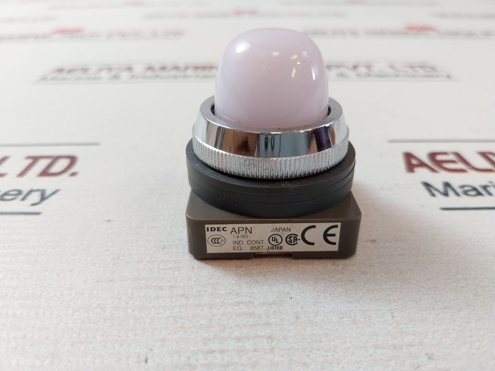 Idec Apn133W White Dome Pilot Light 250V 14-22Awg