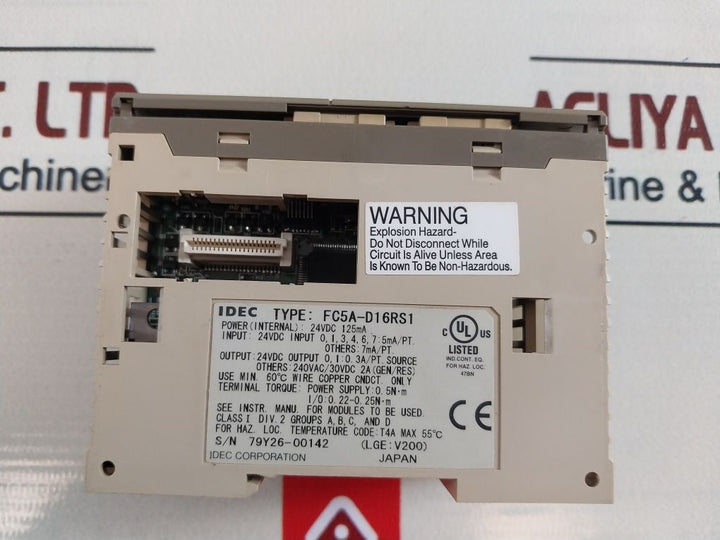 Idec Fc5A-d16Rs1 Microsmart Pentra Plc 24Vdc