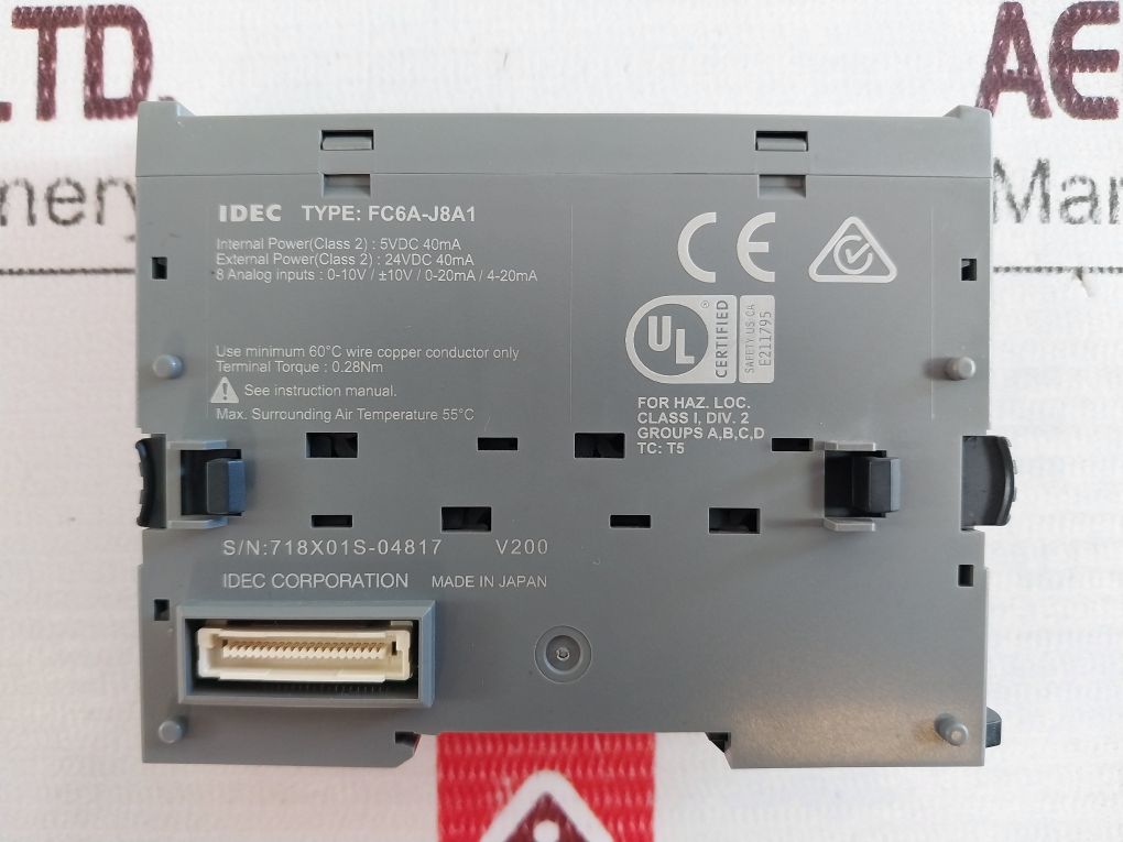 Idec Fc6A-j8A1 Voltage Current Input Module