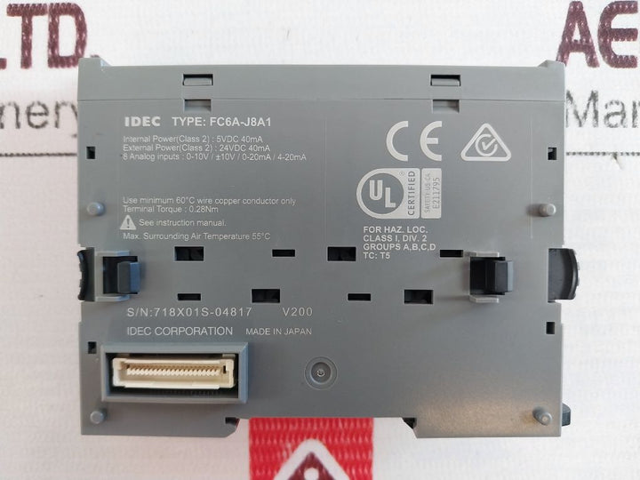 Idec Fc6A-j8A1 Voltage Current Input Module