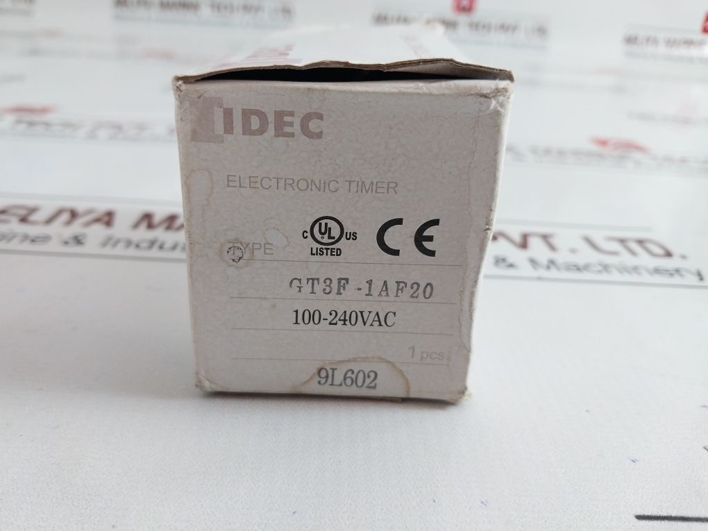Idec Gt3F-1Af20 Electronic Timer Range: 1S