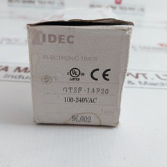 Idec Gt3F-1Af20 Electronic Timer Range: 1S