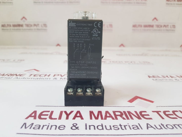 Idec Gt3F-2Af20 Electronic Timer With Base