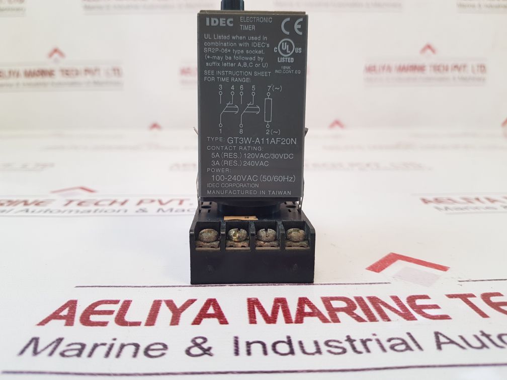 Idec Gt3W-a11Af20N Electronic Timer With Socket Base