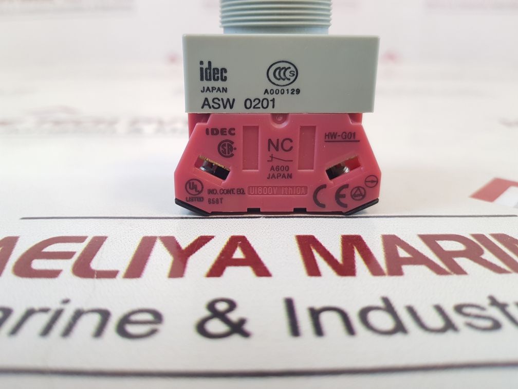 Idec Asw 0201 Selector Switch/Control Unit With Hw-g10 & Hw-g01 Contact Block