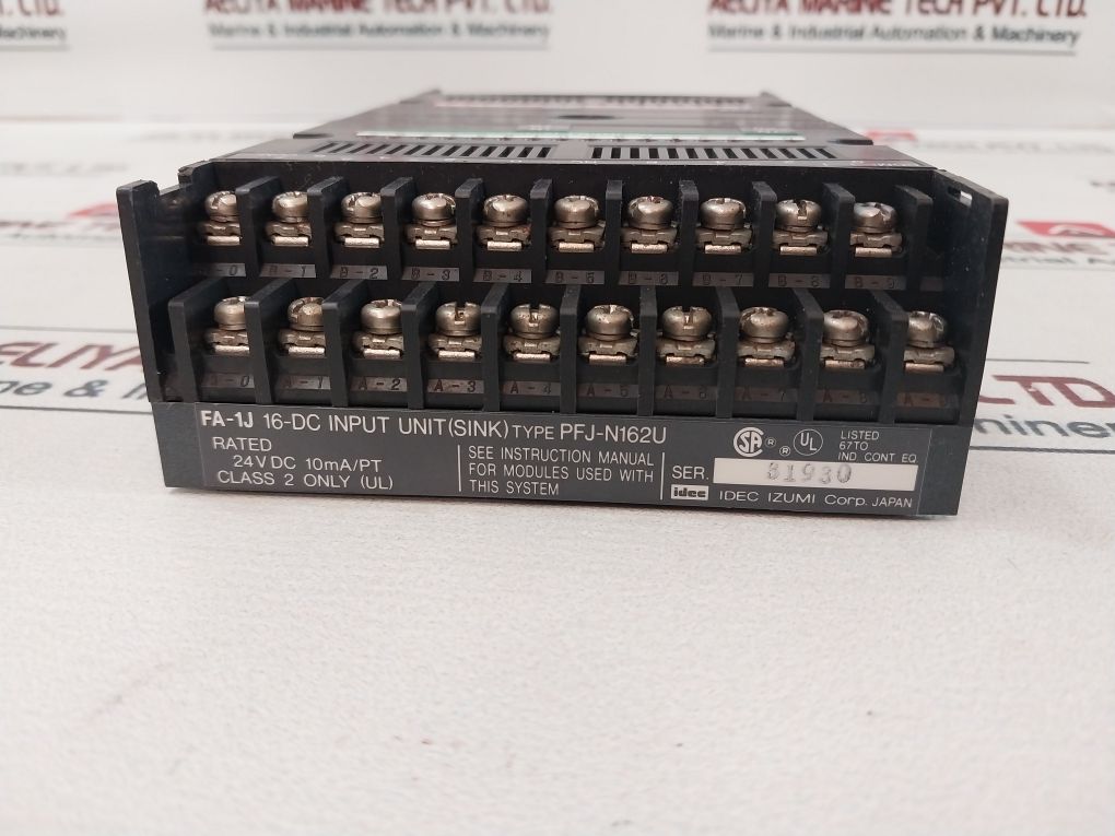 Idec Izumi Fa-1J Transistor Output Unit 16-dc Input Unit