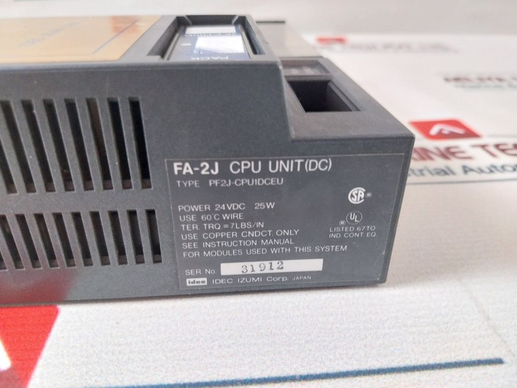 Idec Izumi Pf2J-cpu1Dceu 16-transistor Output Unit 24 Vdc 25W
