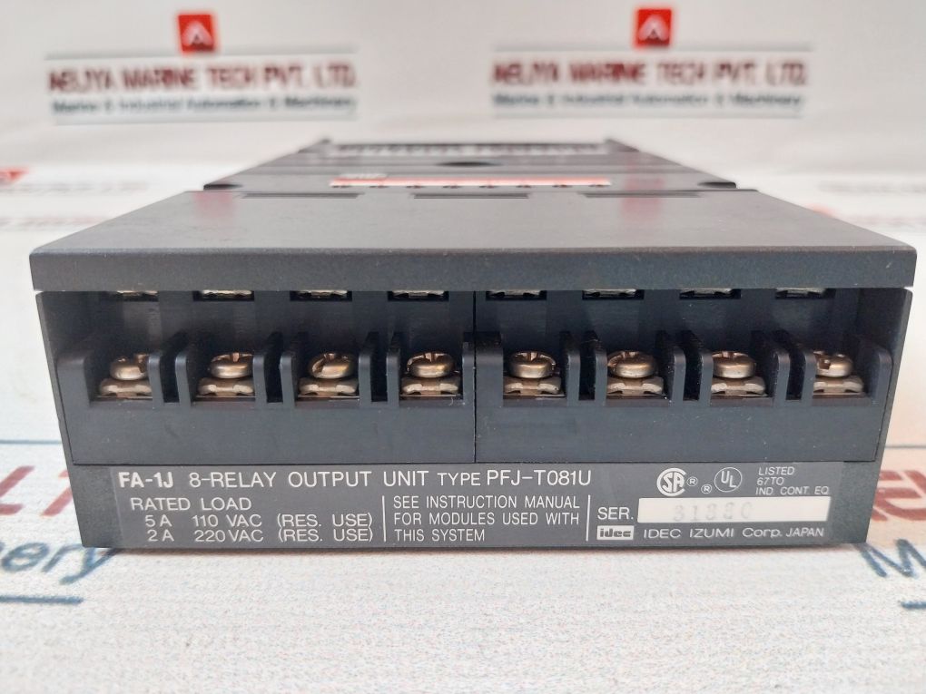 Idec Izumi Pfj-n162U 16-dc Input/8-relay Output Unit Pfj-t081U 24Vdc 10Ma/Pt