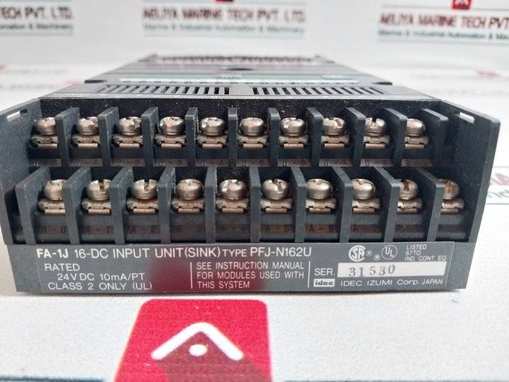 Idec Izumi Pfj-n162U Plc Relay Input Output Unit 12-28 Vdc