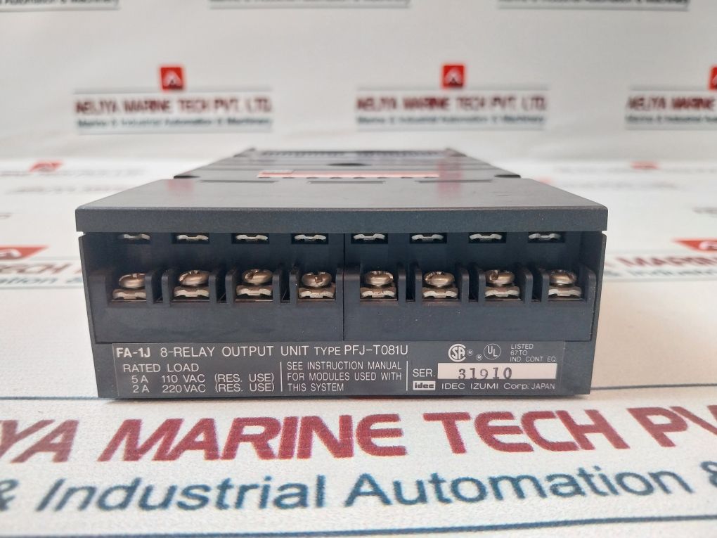 Idec Izumi Pfj-t081U 8-relay Output Unit 220 Vac 5A