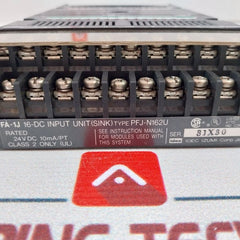 Idec Izumi Pfj-t162Cu Dc Transistor Input/Output Unit Pfj-n162U