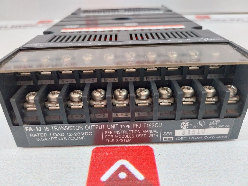 Idec Izumi Pfj-t162Cu Dc Transistor Input/Output Unit Pfj-n162U