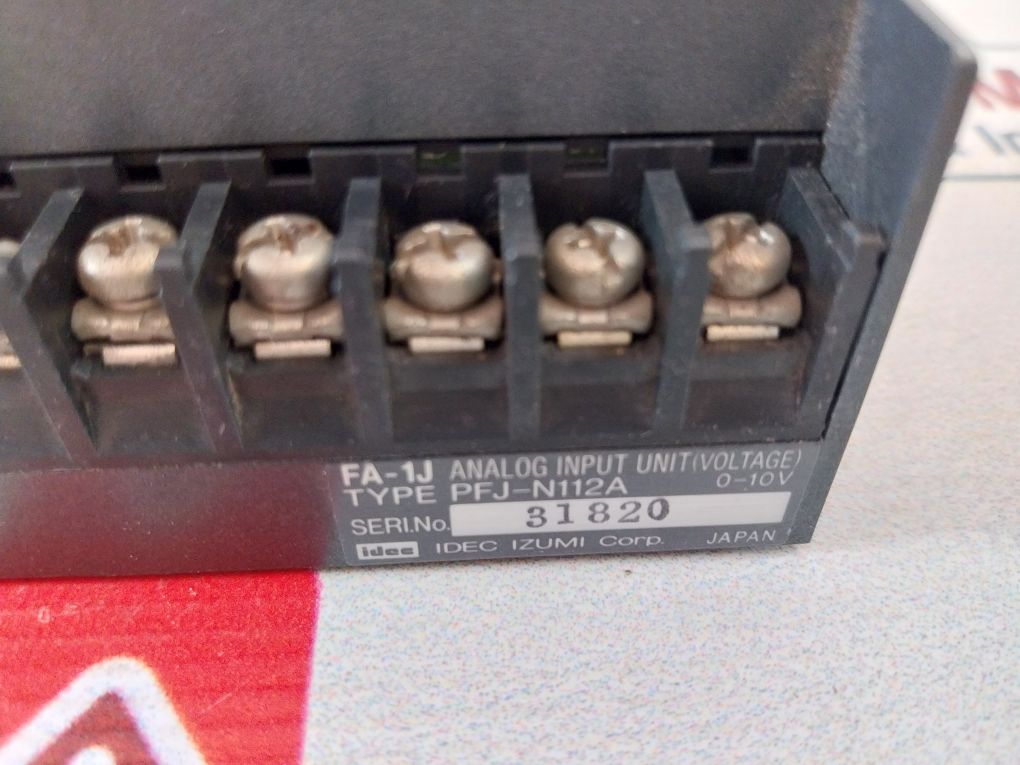 Idec Izumi Pfj-dmu Dummy Analog Input Unit Pfj-n112A