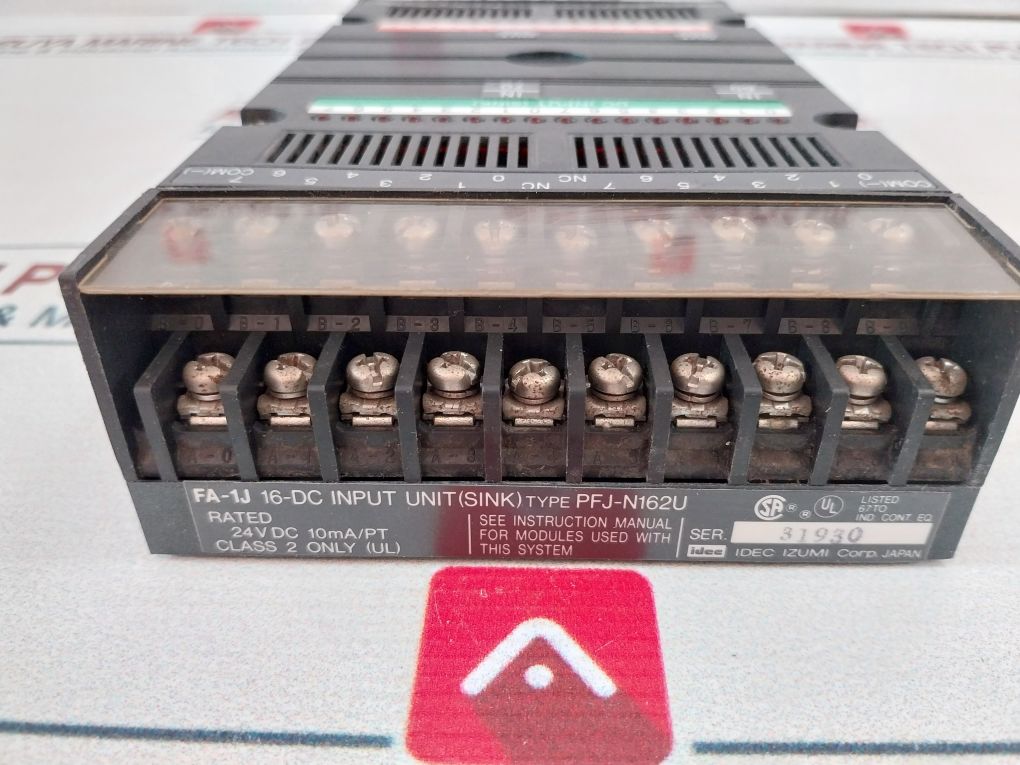 Idec Izumi Pfj-t162Cu Transistor Dc Input/Output Unit Pfj-n162U