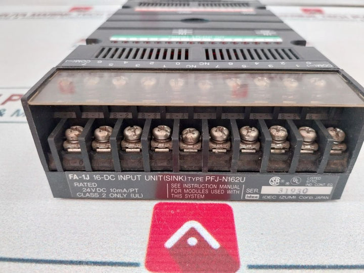 Idec Izumi Pfj-t162Cu Transistor Dc Input/Output Unit Pfj-n162U