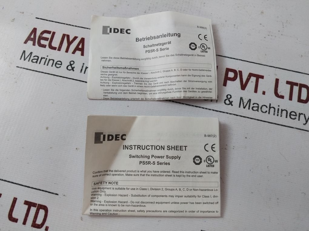 Idec Ps5R-se24 Switching Power Supply